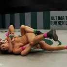 Ariel X in 'Rookie is made to submit from crushing leg scissors Is dominated from RD1-RD4, Fisted to orgasm!'