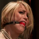 Ash Hollywood in 'Hot blond's nipples are abuse, feet tickled, and pussy fucked with a stick, made to cum like a whore.'