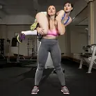 Audrey Noir in 'Going the Extra Mile: Strict Trainer Dominates Lesbian Gym Slut'