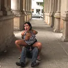 Carmen Blue in 'Euro babe gets tied up and exposed to a field of soccer players totally naked!!!'