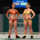 Holly Heart in 'Blond Fitness model and gorgeous brunette battle it out on the mat. Loser gets fucked, must lick pussy'