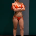 Holly Heart in 'Blond Fitness model and gorgeous brunette battle it out on the mat. Loser gets fucked, must lick pussy'