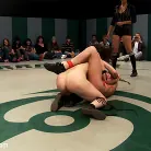 Isis Love in '4 girl un-scripted Tag Team wrestling! Shot live, in front of a public audience Brutal sexual action'