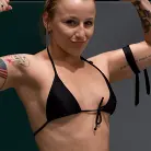 Kaylee Hilton in '2 blonds battle to see who gets 2 fuck the other. Brutal scissor submissions, headlocks and grapevines'