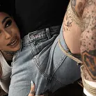 Leigh Raven in 'Breaking in the New Boy: Leigh Raven and Uncut James'