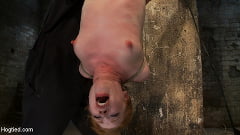 Madison Young - Redhead suspended by ankles with rope, face fucked Flogged until her skin is bright pink. | Picture (4)