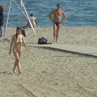 Mona Wales in 'Busty Brunette Extremely Afraid of Electricity Gets Shocked Outdoors'