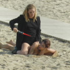 Mona Wales in 'Busty Brunette Extremely Afraid of Electricity Gets Shocked Outdoors'