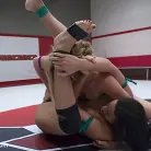 Mona Wales in 'Close Match. One wrestler almost makes a cum from behind victory'