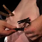 Nicki Blue in 'Sexy girl next door bound into a brutal back arch from hell. Made to cum like a common slut.'