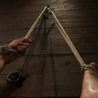 Wenona in 'Gymnast, fitness model has her flexibility put to the test. Made to cum until she is a sweaty pig'