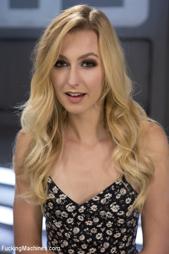 Petite Blonde Newcomer Fucks the Machines Like a Pro!