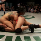 Ariel X in 'Round 2 of January's Live match: The Dragon is humiliated, sexually destroyed, cums on the mat!!'