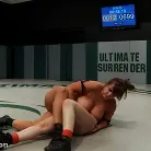 Bella Rossi in '16th vs 5th Bella and her huge natural boobs absolutely destroy the rookie, brutal submission holds'