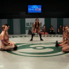 Bryn Blayne in 'RD 34 of Feb's Live Tag Team Match: Brutal action, devastating scissor locks, scarf chokes. HOT!'