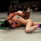 Bryn Blayne in 'RD 34 of Feb's Live Tag Team Match: Brutal action, devastating scissor locks, scarf chokes. HOT!'