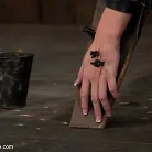 Charlie Ann in 'Strapped down and ready to ride.'