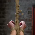 Chloe Camilla in 'Cute blonde suffers the hardest hour on the internet The Hogtied Live Show Strict strappado'