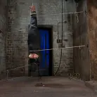 Chloe Camilla in 'Cute little blond girl is mummified, vibrator stuck on her clit. Hung upside down to cum and cum.'