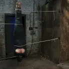 Chloe Camilla in 'Cute little blond girl is mummified, vibrator stuck on her clit. Hung upside down to cum and cum.'