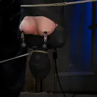 Chloe Camilla in 'Cute little blond girl is mummified, vibrator stuck on her clit. Hung upside down to cum and cum.'