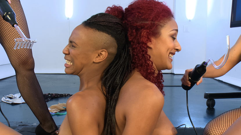 Daisy and Nikki - A Live Electrosex Competition!! Part 1