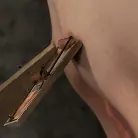 Emma Haize in 'Inverted and spread on the wall, the nubile unit cums over and over while we make it suck cock!'