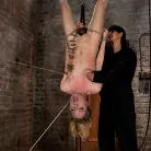 Emma Haize in 'March's Live Show 33: Zippered, severely flogged, 2 huge bowling balls hung off her pussy. Sexy!'