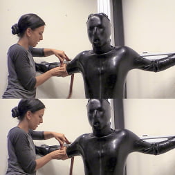 Rubber Catsuit, Metal Bondage