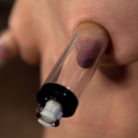 Isis Love in 'Elise is held down by her own HUGE nipples, held down on a Sybian! Any movement is nipple PAIN!'