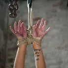 Isis Love in 'Extreme pussy torture on the wooden horse. Hard flogging, a brutal zipper and now it's fun.'