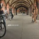 Juliette March in 'Filthy Lullu Gun Gets Fully Naked and Barefoot on Dirty Streets'