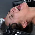 Kristina Rose in 'Little Slut Eats Squirt while having her Feet Shocked'