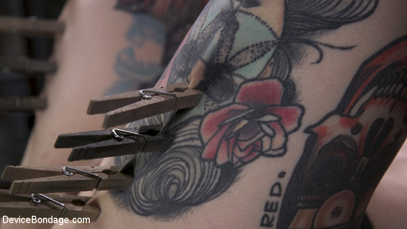 Pain Slut Krysta Kaos Devastated in Metal Bondage