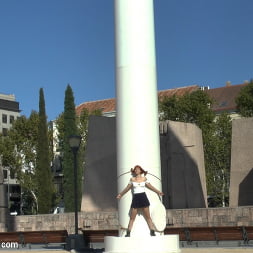Redheaded slut beautifully disgraced on streets of Madrid