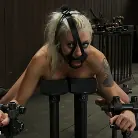 Lorelei Lee in 'Hot Blond BDSM Slave get bound in hard metal Brutally fucked by James Dean and Isis Love'