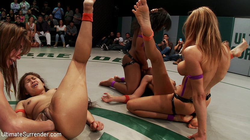 Crazy 5 girl orgy!! Watch the Losers get Fisted and Made to Squirt in Front of a Live Audience!