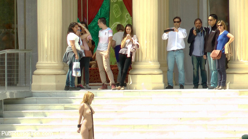 Fully Nude Bondage Slut Services Public Disgrace