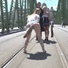 Nikki Thorne in 'All Natural Busty Brunette Anal Slut First Time DP on Public Disgrace!'