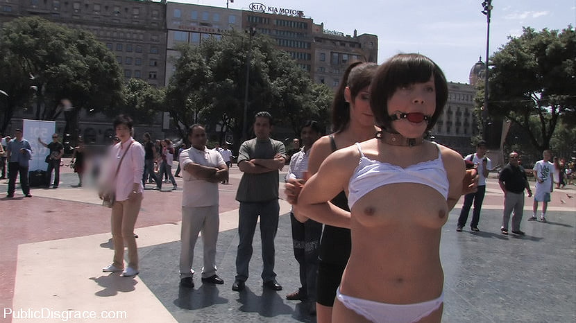 Alina Rose gets fucked by two men in public
