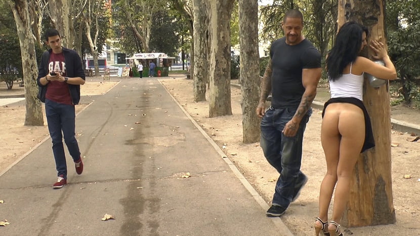 Welcome to Madrid! Public walk of shame.