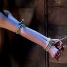 Sensi Pearl in 'Standing splits, full strappado Intense foot caning, brutal orgasms ripped from her helpless body'