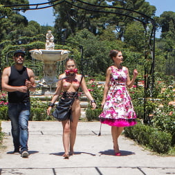 Perky Blonde Selvaggia Fully Nude in Public Gets Anal Fisted and DP'd