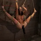 Wenona in 'Gymnast, fitness model has her flexibility put to the test. Made to cum until she is a sweaty pig'